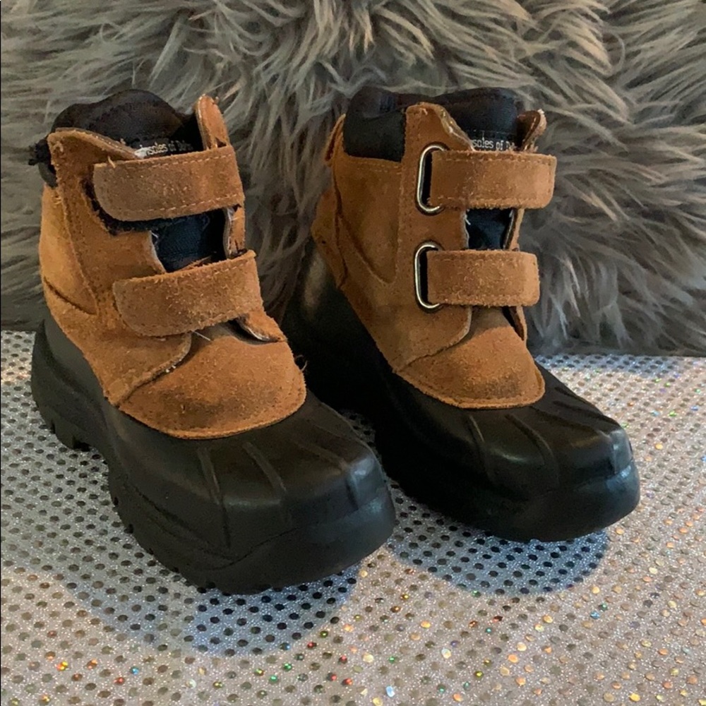 Thermo Lite Toddlerboys rain/snow leather boots 11